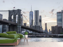 Load image into Gallery viewer, Photo Wallpaper The Brooklyn Bridge in the evening
