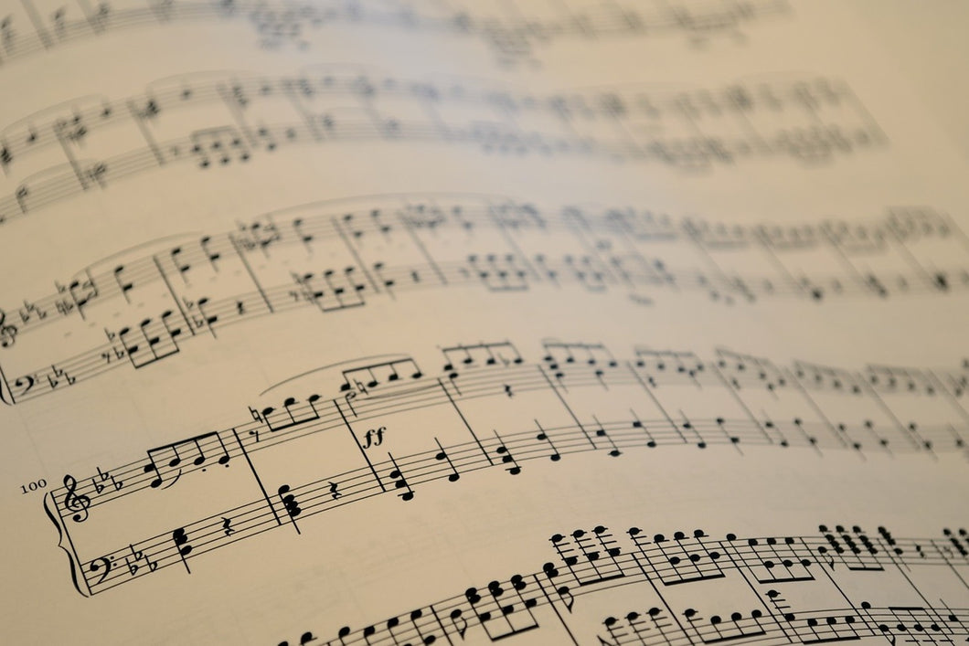 Photo Wallpaper The music notes