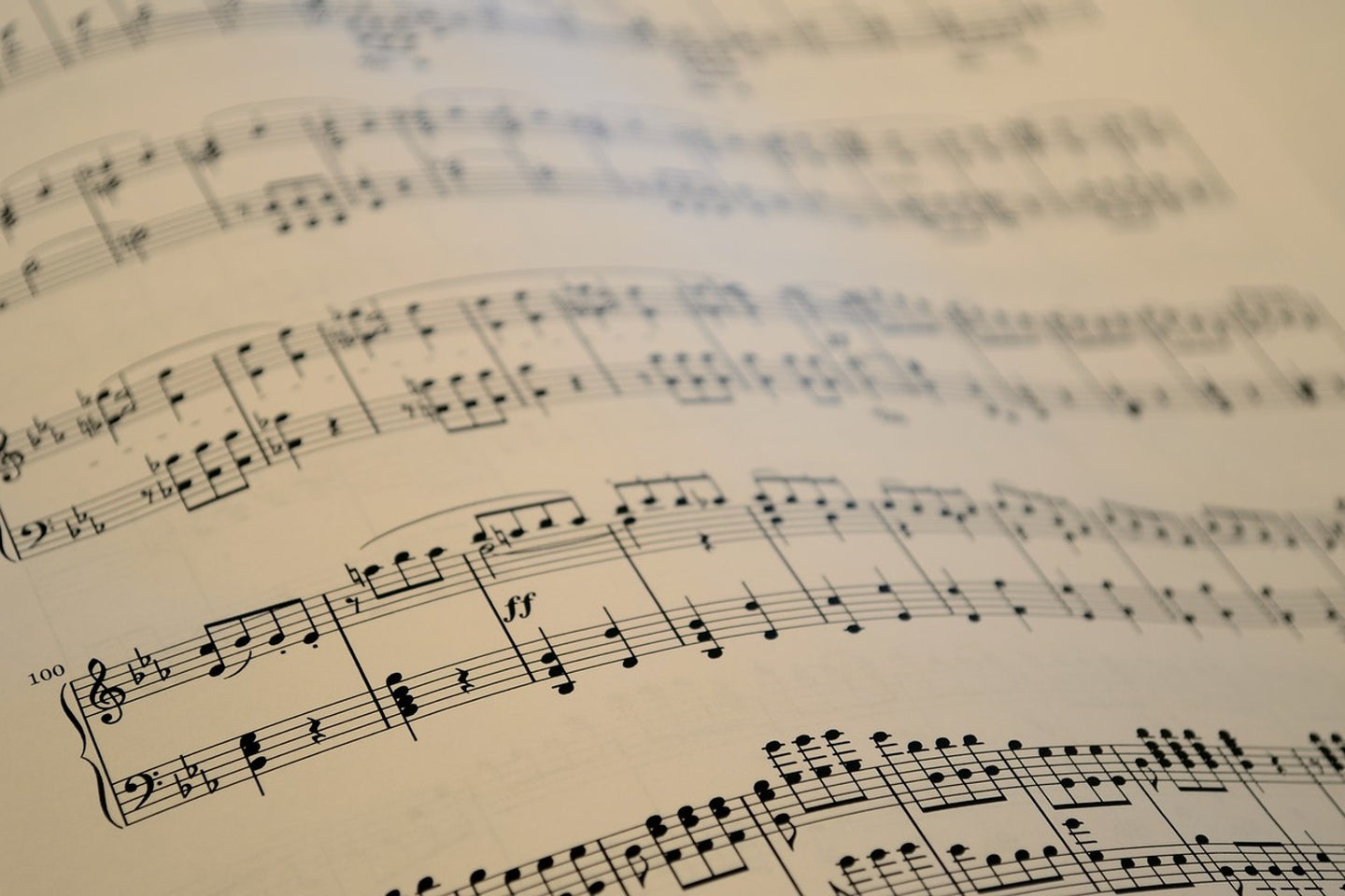 Photo Wallpaper The music notes