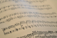 Photo Wallpaper The music notes