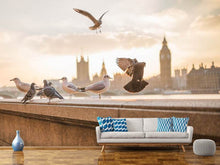 Load image into Gallery viewer, Photo Wallpaper The pigeons on the roof
