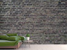 Load image into Gallery viewer, Photo Wallpaper Dark clinker stones
