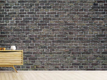 Load image into Gallery viewer, Photo Wallpaper Dark clinker stones
