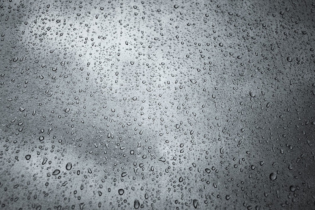 Photo Wallpaper Dark raindrops on the wall