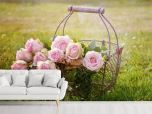 Load image into Gallery viewer, Photo Wallpaper A basket full of roses

