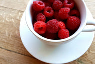 Photo Wallpaper A cup of raspberries