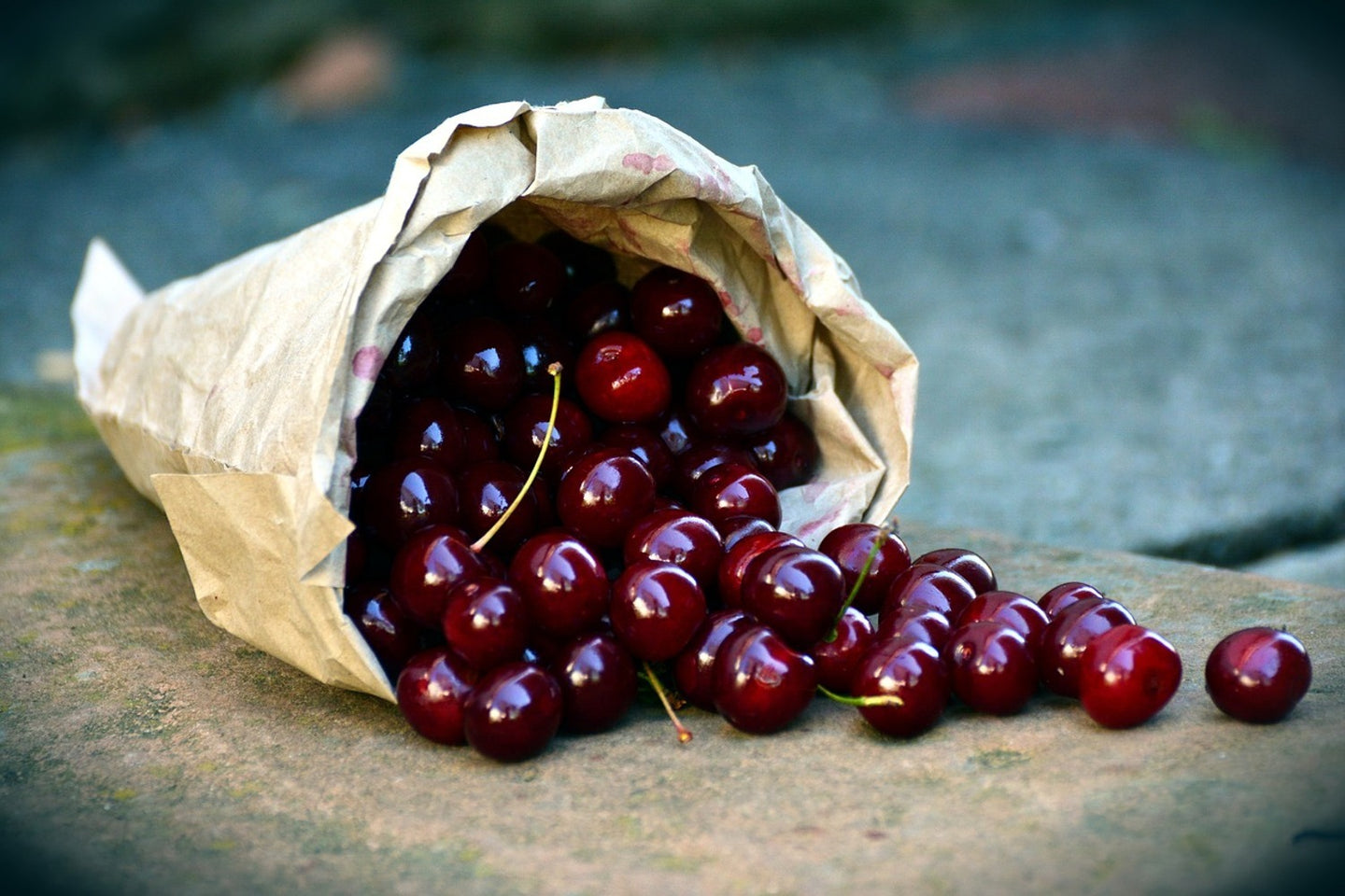 Photo Wallpaper A bag of cherries