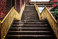 Photo Wallpaper Factory stairs