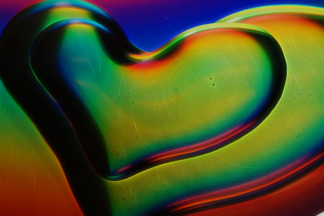 Photo Wallpaper Colored hearts