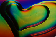 Photo Wallpaper Colored hearts