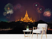 Load image into Gallery viewer, Photo Wallpaper Fireworks at the temple
