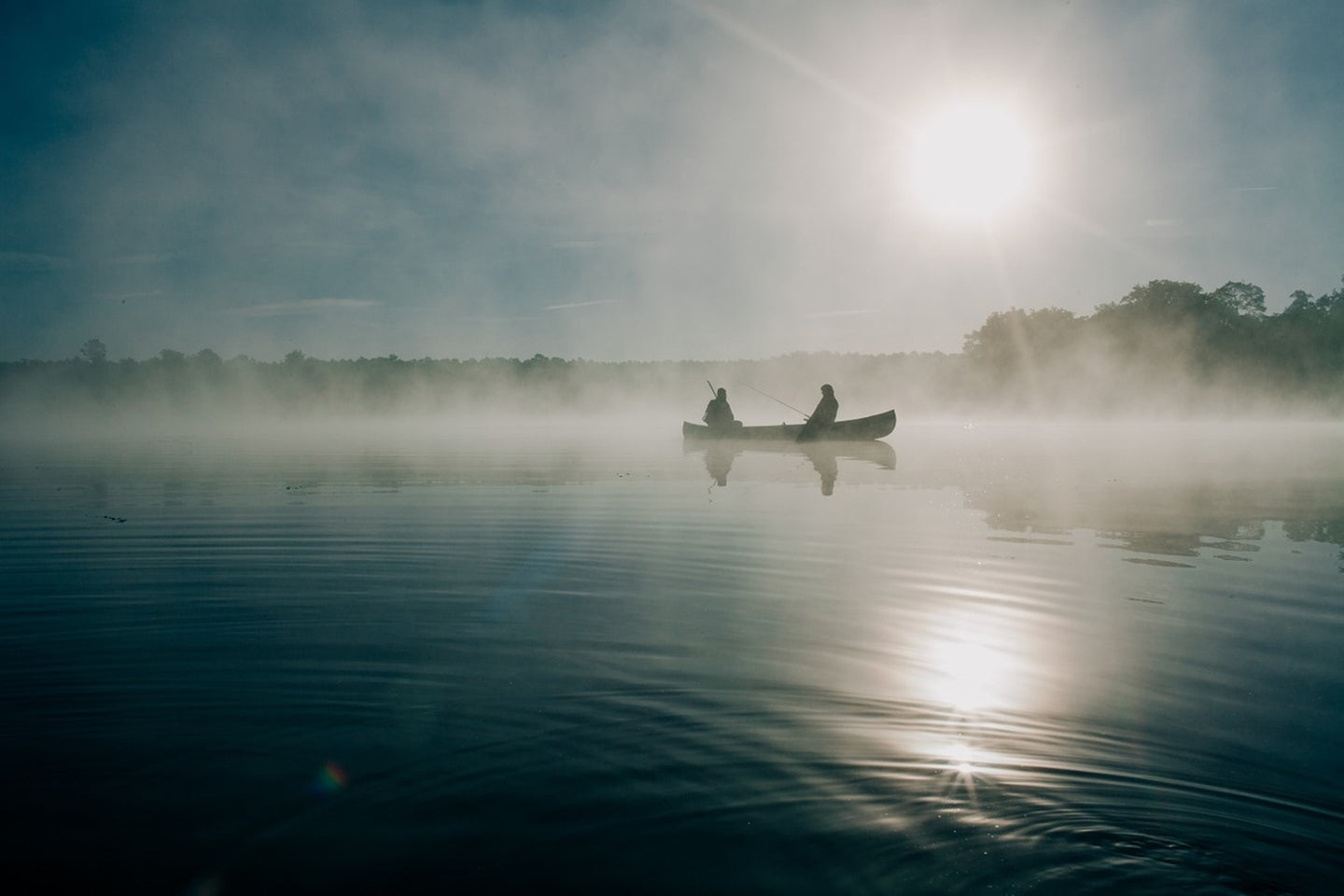 Photo Wallpaper Fisherman in the sunrise