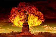 Photo Wallpaper Statue of Liberty in spectacular light