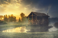 Photo Wallpaper Secretive hut