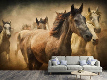 Load image into Gallery viewer, Photo Wallpaper Painting wild horses
