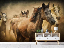 Load image into Gallery viewer, Photo Wallpaper Painting wild horses
