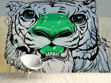 Load image into Gallery viewer, Photo Wallpaper Graffiti Tiger
