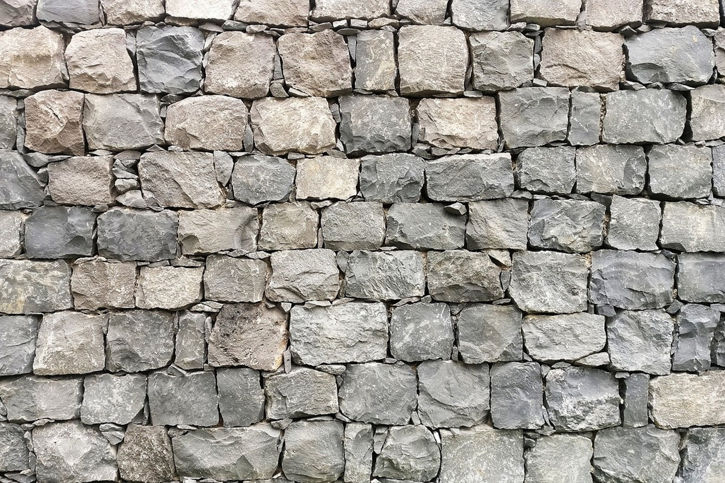 Photo Wallpaper Gray stone wall