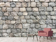 Load image into Gallery viewer, Photo Wallpaper Gray stone wall

