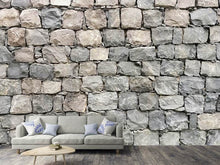 Load image into Gallery viewer, Photo Wallpaper Gray stone wall
