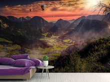 Load image into Gallery viewer, Photo Wallpaper Hot air balloons in the sunset
