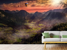 Load image into Gallery viewer, Photo Wallpaper Hot air balloons in the sunset
