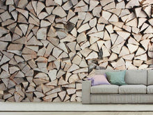 Load image into Gallery viewer, Photo Wallpaper woodpile
