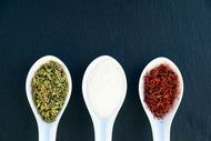 Photo Wallpaper Italian spices in the spoon