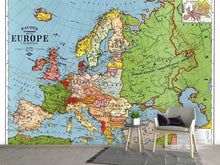 Load image into Gallery viewer, Photo Wallpaper Map Europe
