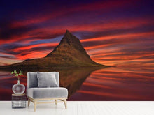 Load image into Gallery viewer, Photo Wallpaper Kirkjufell at sunset
