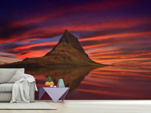 Load image into Gallery viewer, Photo Wallpaper Kirkjufell at sunset
