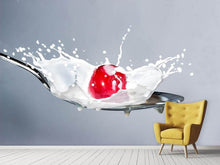 Load image into Gallery viewer, Photo Wallpaper Cherry with milk
