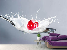 Load image into Gallery viewer, Photo Wallpaper Cherry with milk
