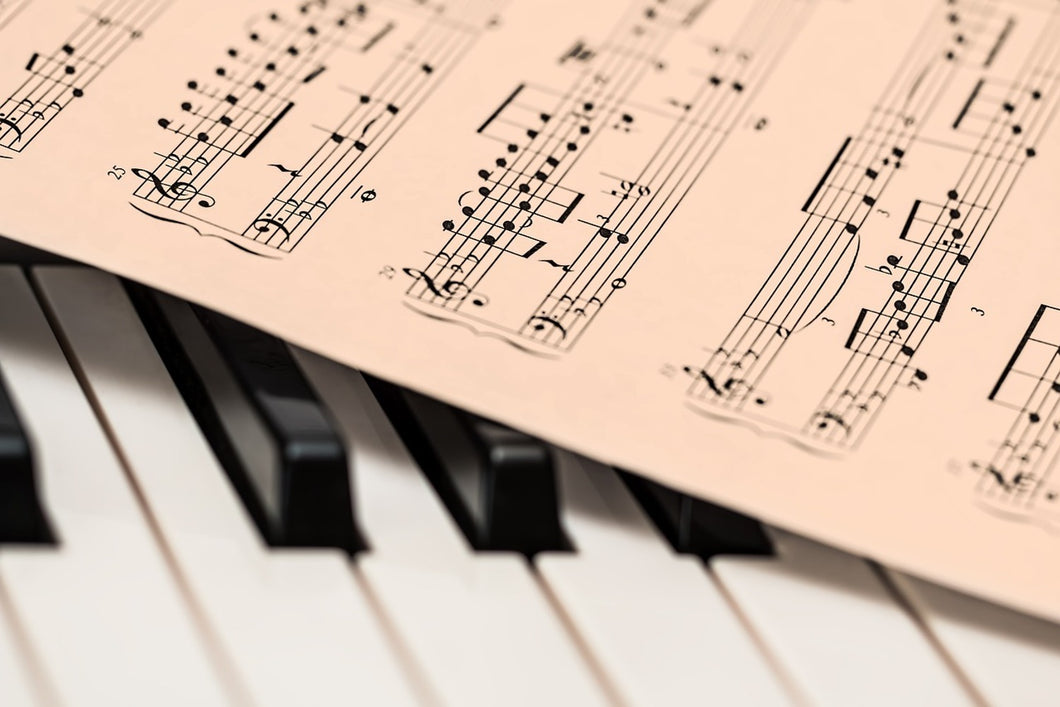 Photo Wallpaper Piano notes