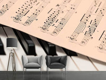 Load image into Gallery viewer, Photo Wallpaper Piano notes
