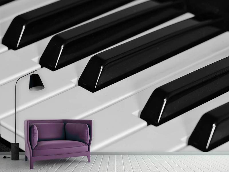 Load image into Gallery viewer, Photo Wallpaper Piano keys XL