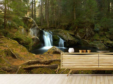 Load image into Gallery viewer, Photo Wallpaper Small waterfall in the forest

