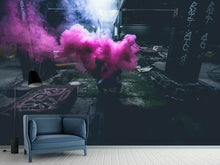 Load image into Gallery viewer, Photo Wallpaper Art with smoke
