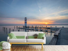 Load image into Gallery viewer, Photo Wallpaper Lighthouse in the sunset
