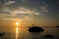 Photo Wallpaper Love the sunset by the sea