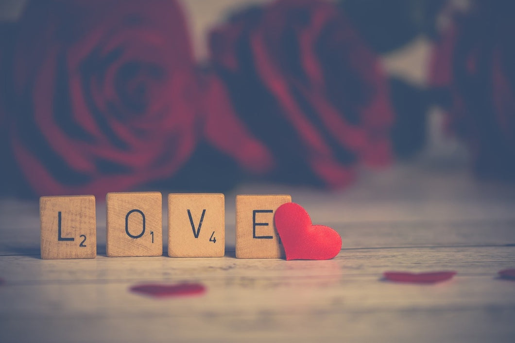 Photo Wallpaper Love in letters