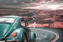 Load image into Gallery viewer, Photo Wallpaper On the road with the classic car
