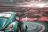 Photo Wallpaper On the road with the classic car