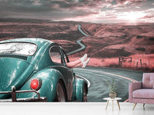 Load image into Gallery viewer, Photo Wallpaper On the road with the classic car
