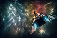 Photo Wallpaper On the way with the spaceship