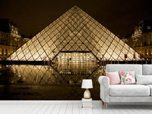 Load image into Gallery viewer, Photo Wallpaper At night at the Louvre
