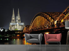 Load image into Gallery viewer, Photo Wallpaper At night in Cologne
