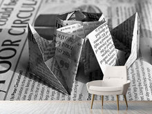 Load image into Gallery viewer, Photo Wallpaper Origami newspaper
