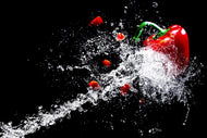 Photo Wallpaper Paprika Splash XL