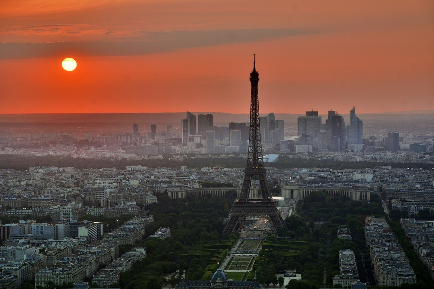 Photo Wallpaper Paris in the evening light